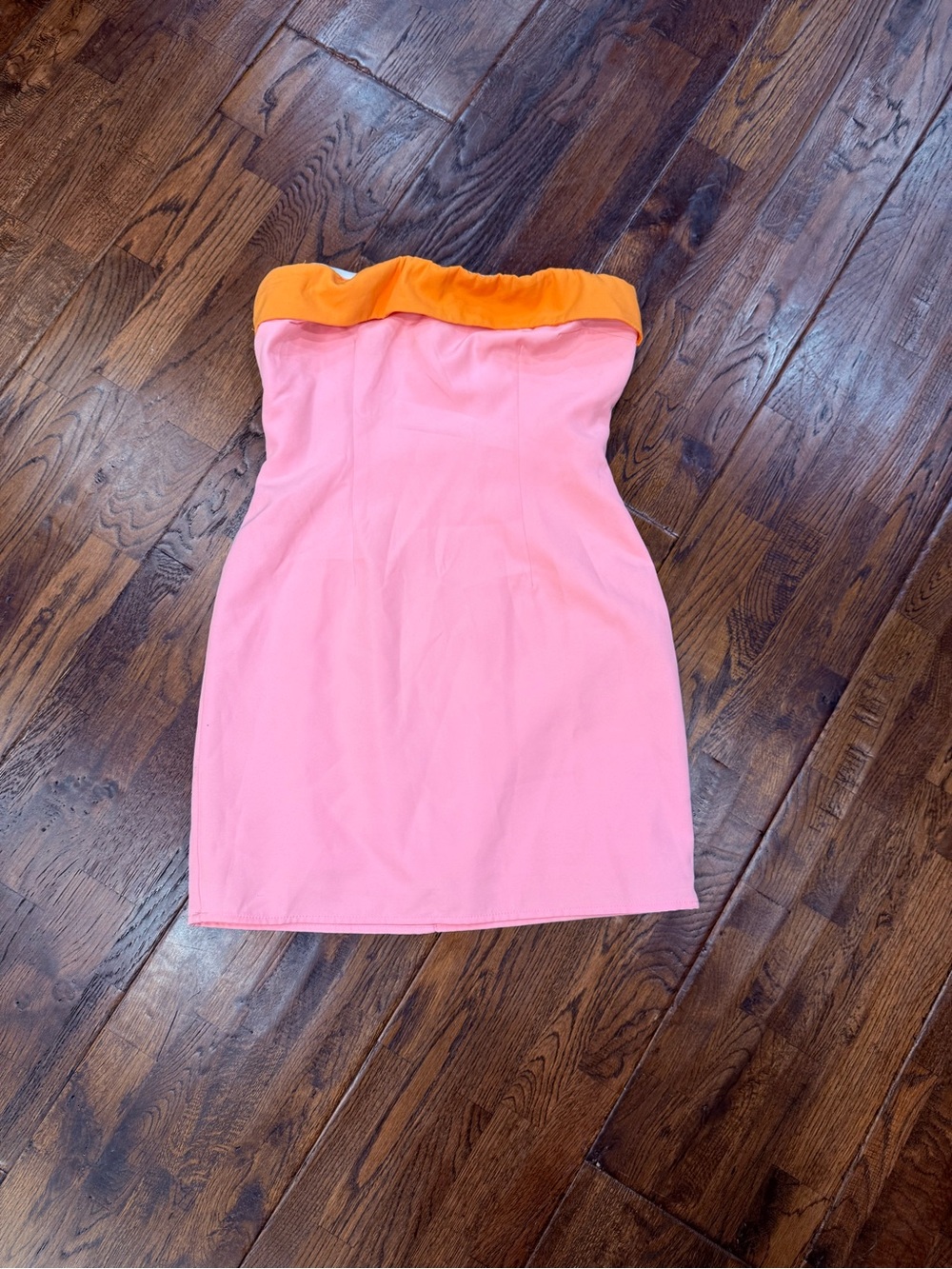 Princess Polly Pink Mini Dress with Orange Trim